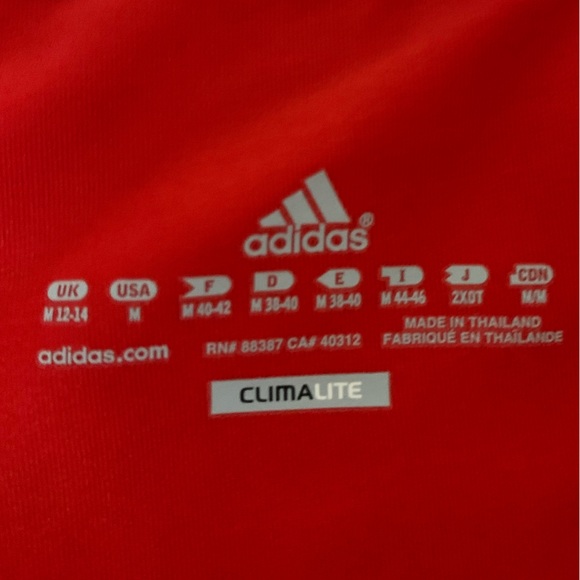 Adidas climalite skort with 3 stripes and red short size M - Picture 6 of 8